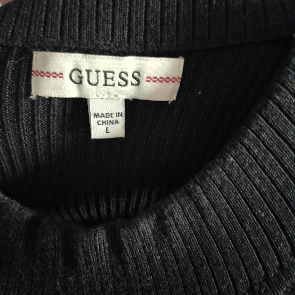 Guess Black Knit Top